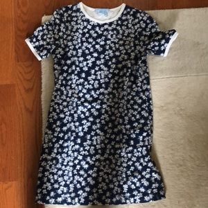 Draper James Floral Short Sleeve Navy Dress XS